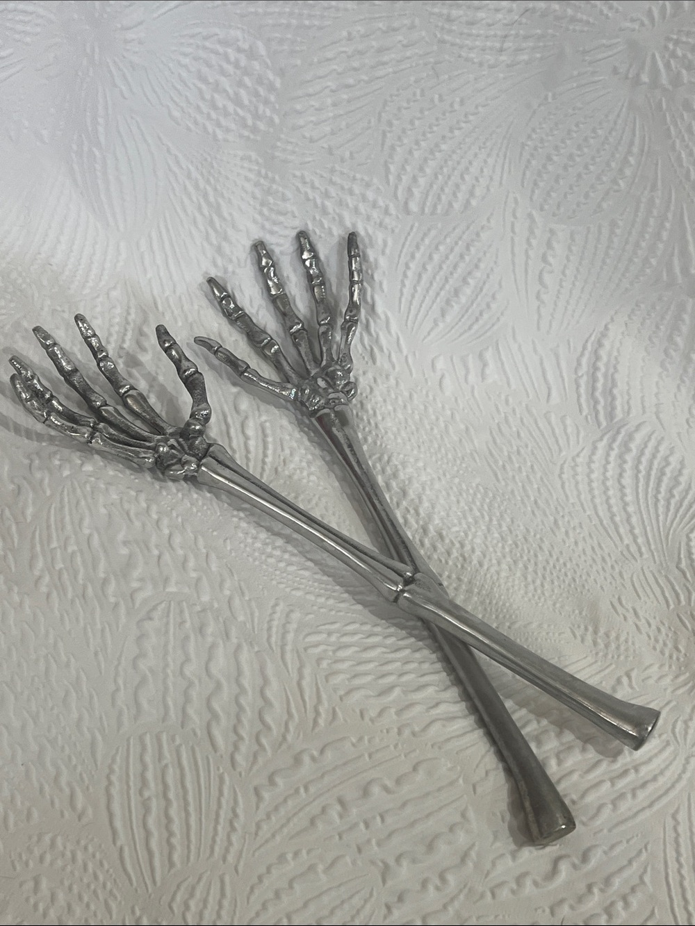 Aluminum Skeleton Hands Serving Utensils